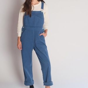 NWOT JESSE KAMM Coastal Blue Overalls Size Medium